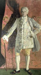 Porträt von Dmitry Smirnov als Chevalier des Grieux in Jules Massenets Oper 